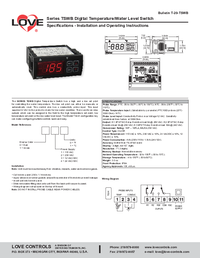 Thumbnail of document Manual - TSWB Digital Temperature/Water Level Switch